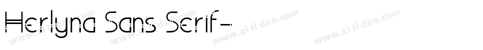 Herlyna Sans Serif字体转换
